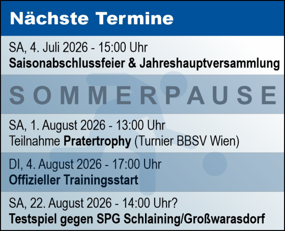 Die nächsten Termine