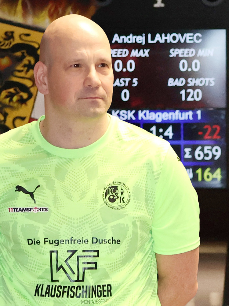Andrej Lahovec, Tagesbestleistung mit 659 Kegel