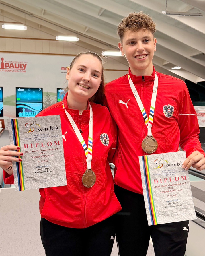 WM Bronze im Tandem-Mixed U-23 für Tanja Pröll und Rafael Waldhauser