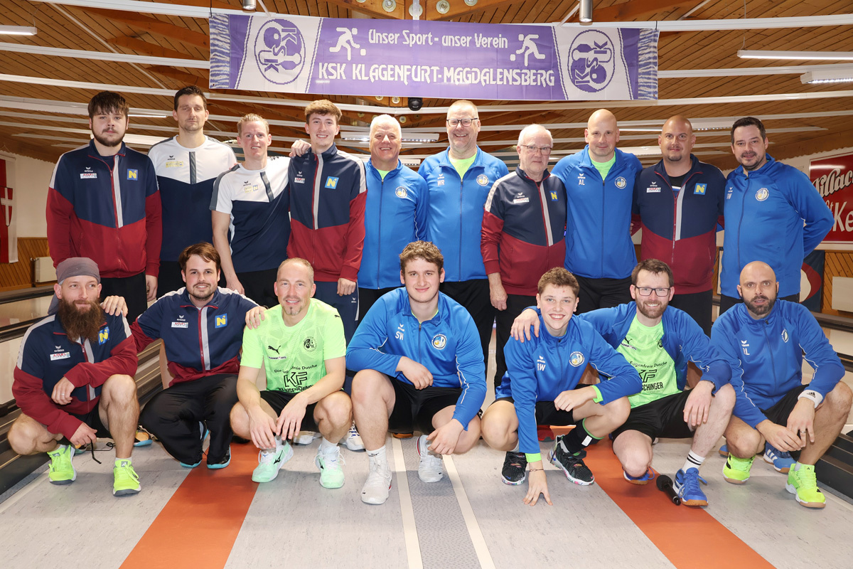 Gemeinschaftsfoto KSK Klagenfurt-Magdalensberg und BSV Voith St. Pölten